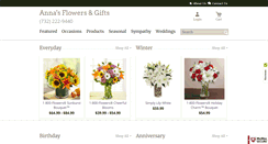 Desktop Screenshot of annasflowersandgift.com