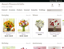 Tablet Screenshot of annasflowersandgift.com